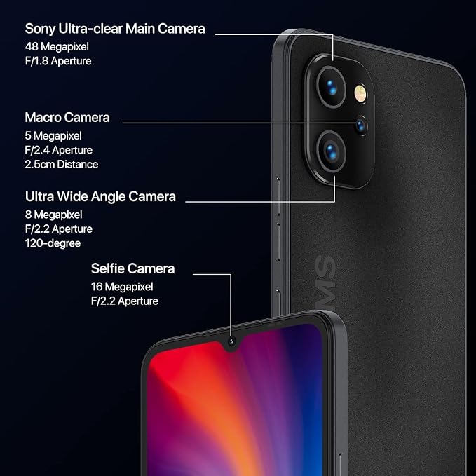 UMIDIGI Unlocked Cell Phone, A13 Pro (4+128GB) NFC Smart Phone, 6.7" HD Full Screen, 5150mAh, Android Mobile Phone with FM Radio, Dual 4G Phone - Image 8