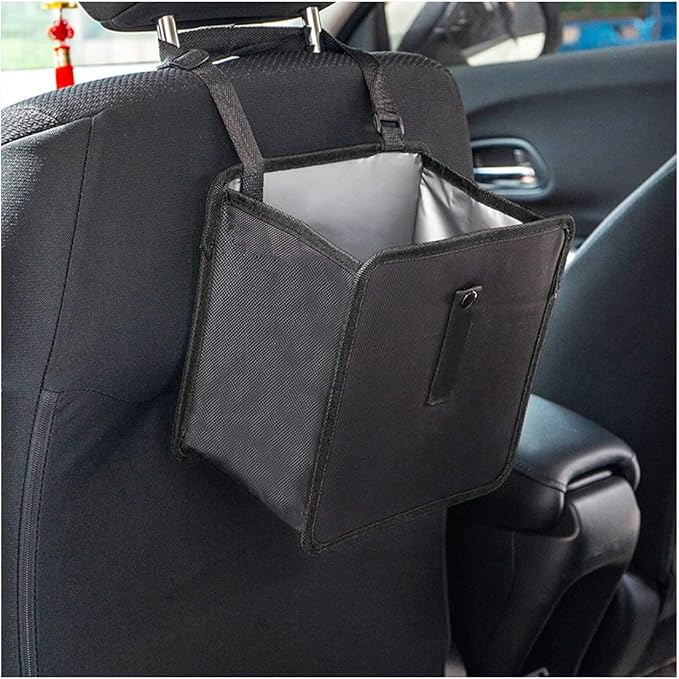 Fekey&JF Foldable Car Trash Can, Hanging Waterproof Leakproof Trash Can Storage Bag for Car with Large Capacity, Car Interior Accessories (Small) by Fekey%26JF