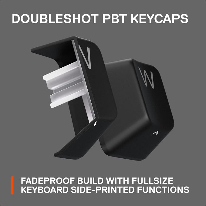 SteelSeries Apex Pro Mini Wireless Keyboard - 60% Design - OmniPoint 2.0 - Quantum 2.0 Wireless - Double Shot PBT Keycaps - Black - Image 8
