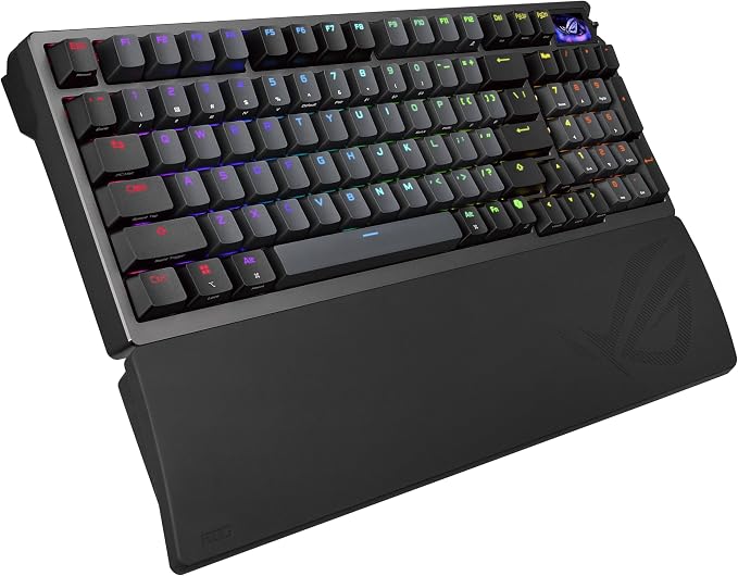 ASUS ROG Azoth 96 HE Wireless Hall Effect Gaming Keyboard – 96% Full-Size, Tri-Mode, Hot Swappable Magnetic Switch, Rapid Trigger, Speed Tap, 8K Hz Polling, Color OLED Screen, ABS Keycaps – Black - Image 12