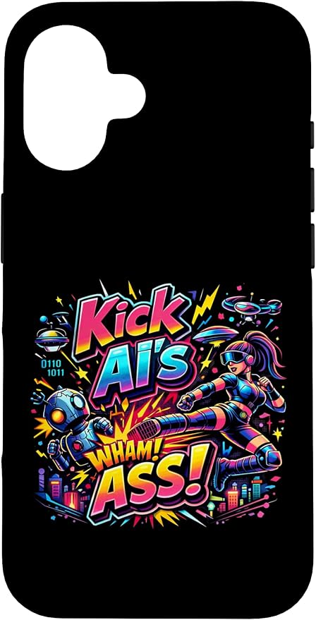 Tech Human vs AI Case for iPhone 16 by Unknown