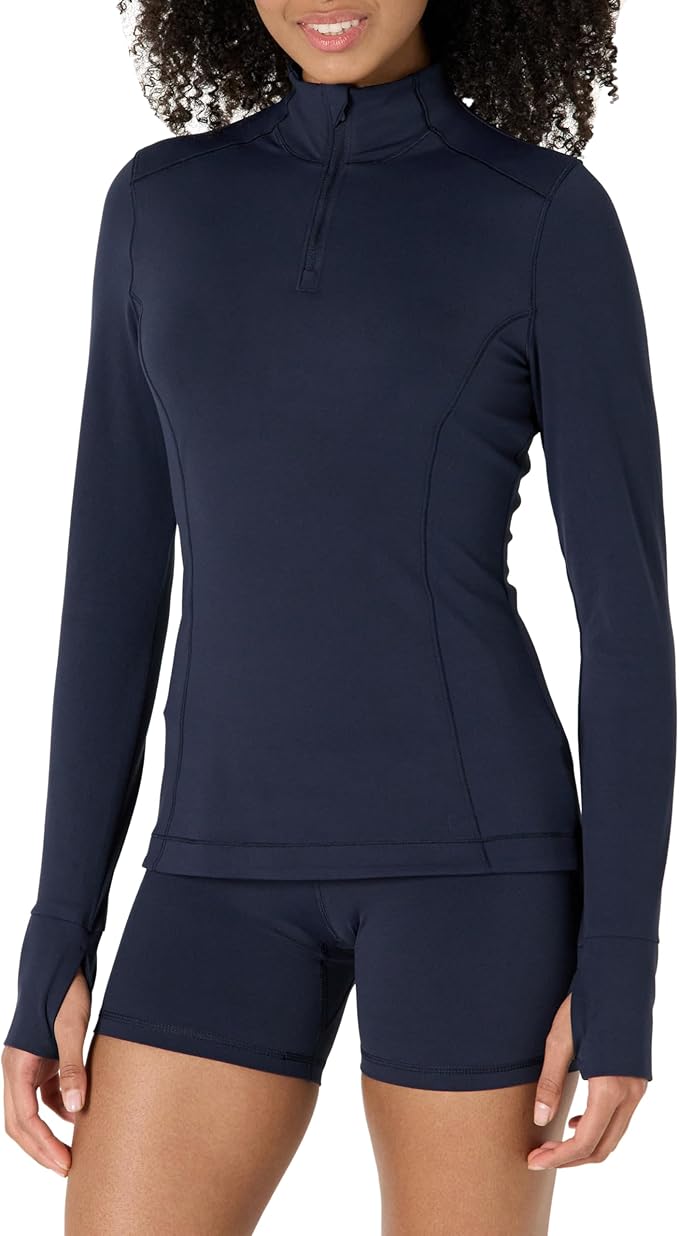 Amazon Essentials Women's Active FormFlex Buttery Soft Slim Fit Quarter Zip Long Sleeve Pullover Jacket by AmazonEssentials