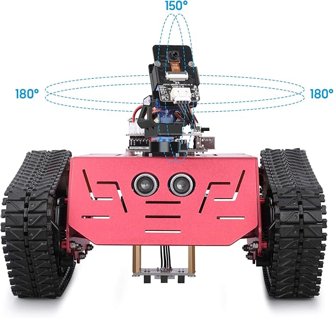 ELEGOO Conqueror Robot Tank Kit with UNO R3, Compatible with Arduino | WiFi FPV Camera, Obstacle Avoidance, Line Tracking Mode, STEM Toys & Projects for Kids, Remote Control, Auto-follow - Image 3