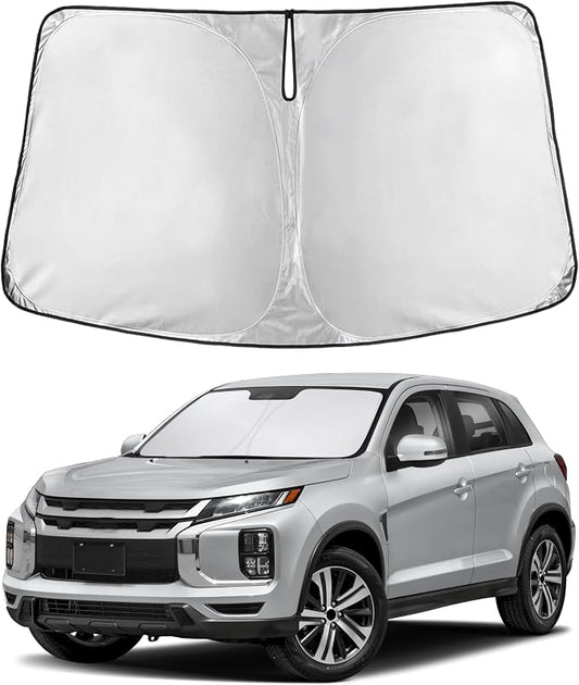 EcoNour Windshield Sunshade Compatible for Mitsubishi Outlander Sport 2011-2024 2025 2026 (Not Fit for Outlander) Sun Visor for Front Window Sun Shade Cover, UV Heat Protector, Car Accessories by EcoNour