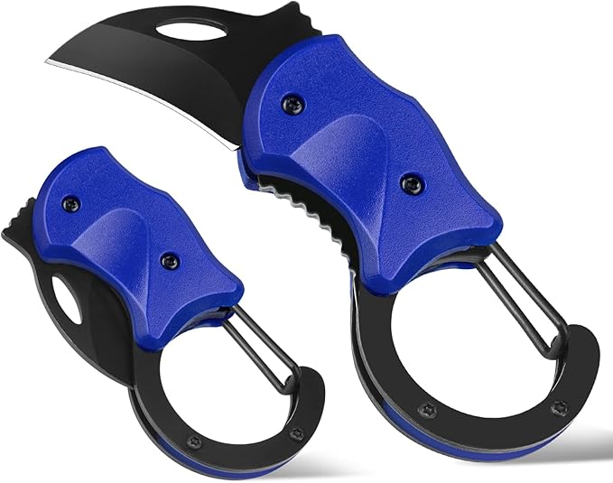 FUNBRO Small Pocket Knife for Men, Edc Knives Tool | Cool Folding Knife Box Cutter with 1.34 Inch Sharp Blade, Great Gift for Men (klein Blue) by FUNBRO