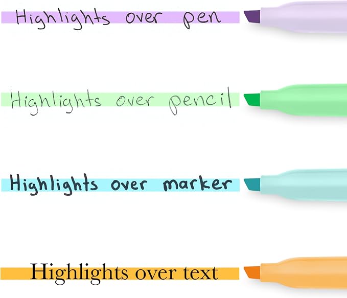 Sharpie Pocket Highlighters, Mild Pastel Colors, Assorted, Chisel Tip, 12 Count - School, Home, and Office Use, Teacher Supplies (Pack of 12) - Image 6