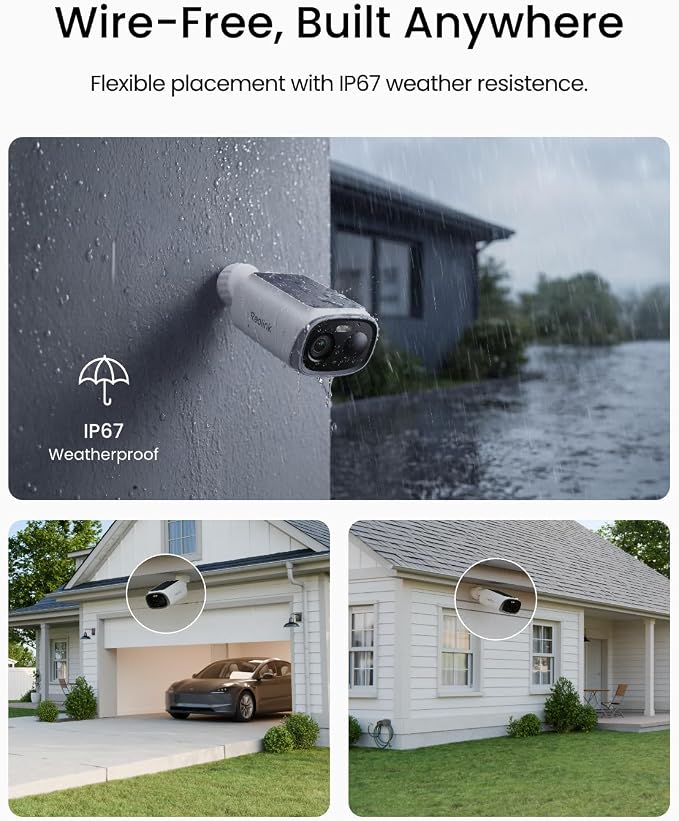 REOLINK Security Cameras Wireless Outdoor, 3K 5MP Dual-Band 2.4/5GHz WiFi 6, Person/Vehicle/Animal Smart AI Detection, IP67, max. 512G Local Storage, Smart Alerts, No Subscription, Argus Solar - Image 4