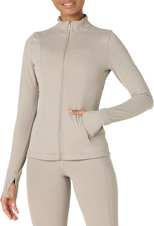 Amazon Essentials Women's Active FormFlex Buttery Soft Slim Fit Quarter Zip Long Sleeve Pullover Jacket by AmazonEssentials