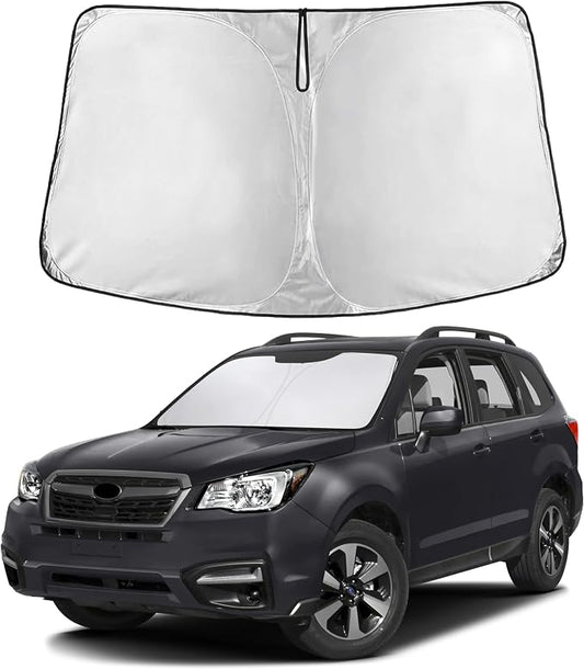 EcoNour Windshield Sunshade Compatible for Subaru Forester 2014-2016 2017 2018, Sun Visor for Front Windshield & Window Sun Shade Cover, UV Heat Blocker & Protector, Car Accessories by EcoNour