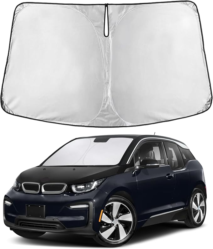EcoNour Windshield Sunshade Compatible for BMW I3 2014-2020 2021 2022, Sun Visor for Front Windshield & Window Sun Shade Cover, UV Heat Blocker & Protector, Car Accessories by EcoNour