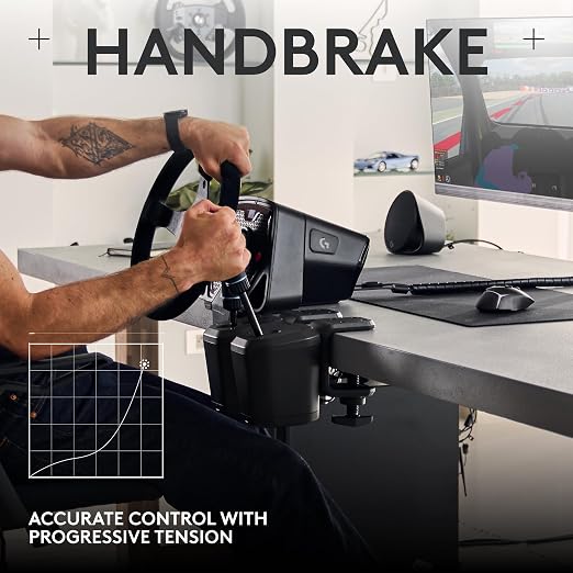 Logitech G RS Sim Racing Shifter & Handbrake (With Mode Switching) | Easy mode switching, height-adjustable handle, for RS & PRO Series, compatible with PlayStation, Xbox, & PC sim racing units - Image 4