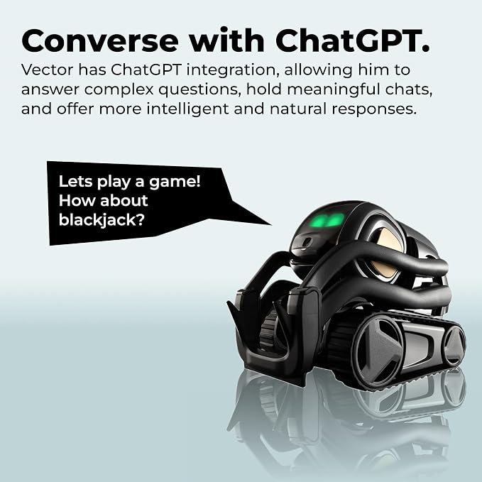 Anki Vector 2.0 AI ChatGPT Connected Robot Companion – Smart Autonomous Home Robot with Face Recognition and Voice Conversations - ChatGPT Subscription Required (Black) - Image 2