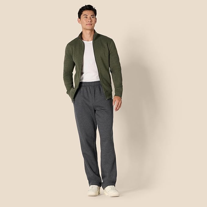 Amazon Essentials Men's Relaxed Straight Leg Fleece Open Bottom Sweatpant (Available in Big & Tall) - Image 7