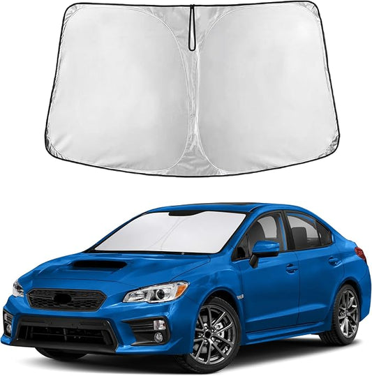 EcoNour Windshield Sunshade Compatible for Subaru WRX STI 2015-2019 2020 2021, Sun Visor for Front Windshield & Window Sun Shade Cover, UV Heat Blocker & Protector, Car Accessories by EcoNour