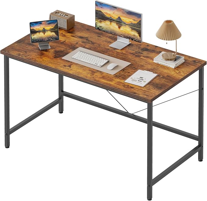 Mericonia 32x16 Inch Computer Desk, 0.6" Thick Small Office Table | Modern Simple Style, Small Study & Writing Table for Home Bedroom Work, Brown by MERICONIA