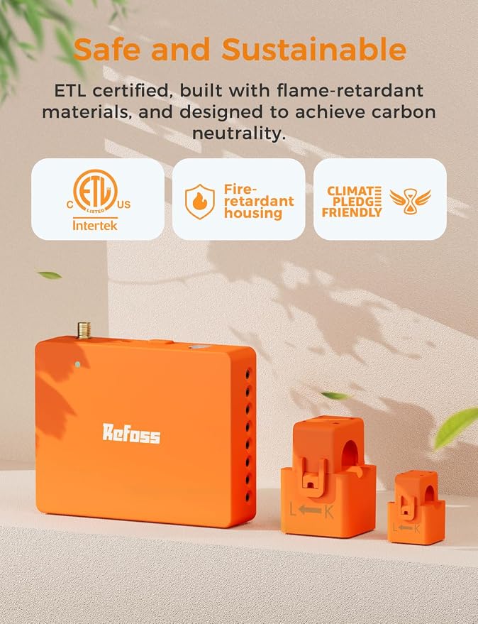 Refoss Smart Home Energy Monitor, Native Open API & Web UI (No Cloud Required), Real Time Electricity Usage Monitor, Power Consumption Meter Works with Home Assistant & MQTT, Solar Net Metering, ETL | Smart Home Energy Monitor - Image 11