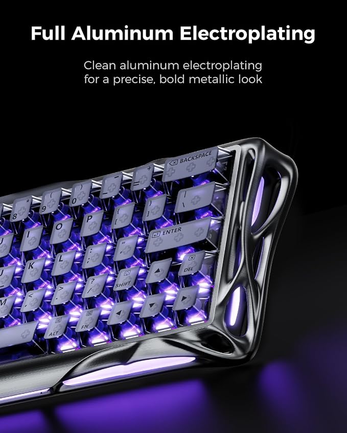 GravaStar Mercury V60 Pro 60% HE Magnetic Gaming Keyboard, True 8kHz Polling Rate, 0.125ms Latency, Dynamic Rapid Trigger, 0.005mm Adjustable Actuation, Full Aluminum Frame - Image 3