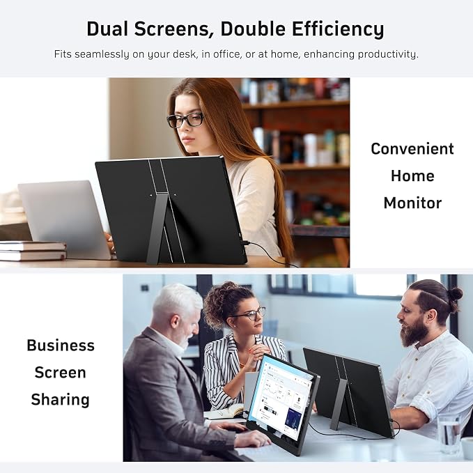 MNN 18.5" 100Hz FHD IPS USB-C HDMI Portable Gaming Monitor | 18.5" FHD IPS 100Hz, built-in stand & dual speakers, USB-C/HDMI, for PC/Phone/PS5/Xbox/Switch, travel gaming. - Image 5