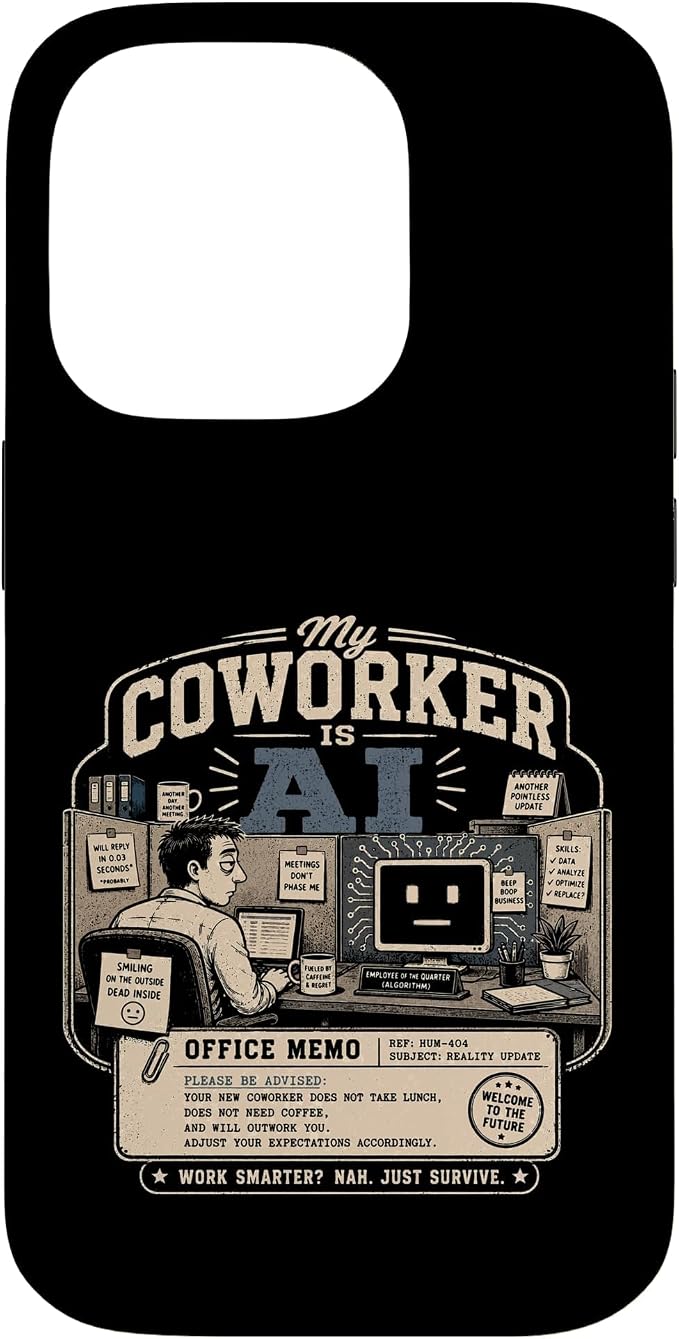 My Coworker is AI Office Humor Funny Workplace Replacement Case for iPhone 14 Pro by Unknown