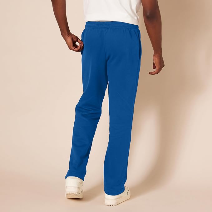 Amazon Essentials Men's Relaxed Straight Leg Fleece Open Bottom Sweatpant (Available in Big & Tall) - Image 3