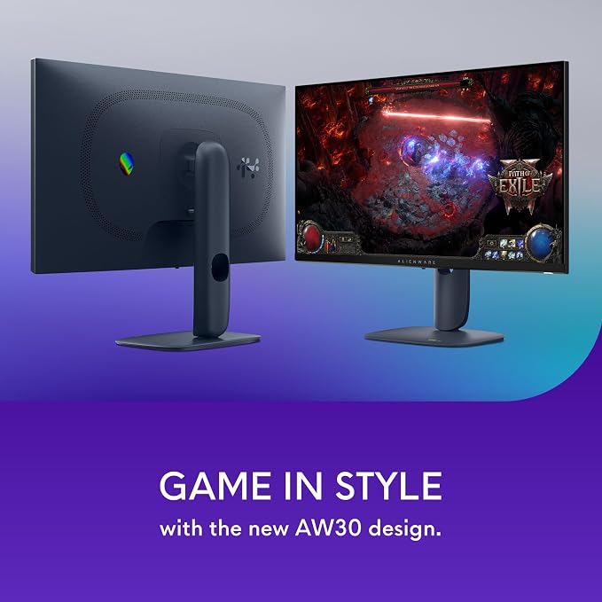 Alienware 27 Gaming Monitor AW2725DM, WQHD Fast IPS, 180Hz, G-SYNC, VESA | FreeSync, 95% DCI-P3, 1.07 Billion Colors, 400 cd/m2 Brightness, 3H Anti-Glare, HDMI 2.1, DisplayPort 1.4, USB, Adjustment - Image 9