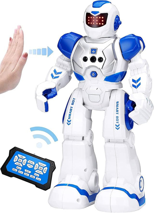 KingsDragon Robots Toy for Kids, RC Robot Gesture Sensing Toy | Interactive Walking Singing Dancing Robot Birthday Presents for Boys Girls Age 6 7 8 9 10 11 12 Years Old by KingsDragon