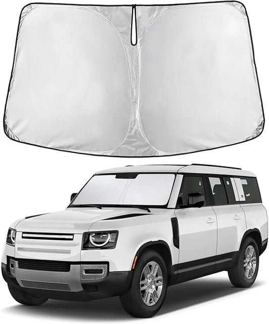 EcoNour Windshield Sunshade Compatible for Land Rover Defender 2020-2024 2025 2026, Sun Visor for Front Windshield & Window Sun Shade Cover, UV Heat Blocker & Protector, Car Accessories by EcoNour