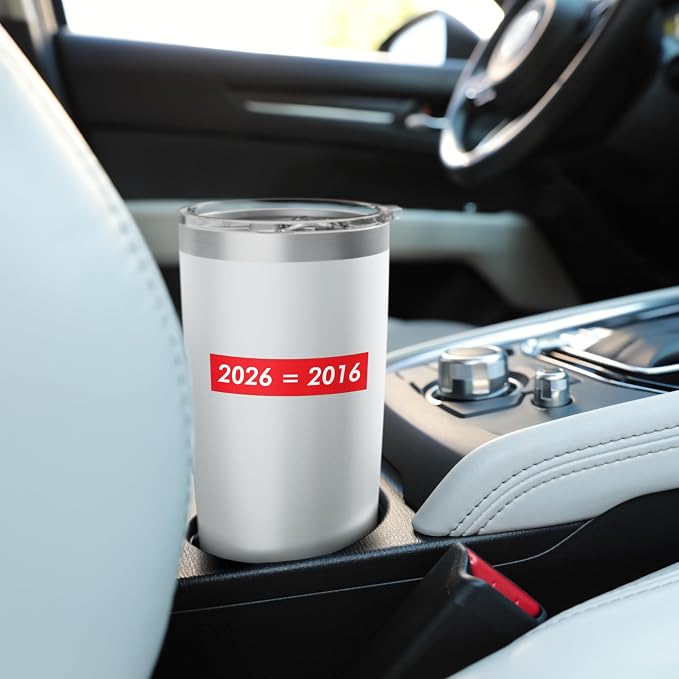 2026 Equals 2016 Funny Gen Z Nostalgia Teen Escapism Tween Stainless Steel Insulated Tumbler - Image 6