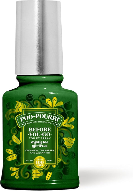 Poo-Pourri Before-You-Go Toilet Spray, Mistletoe Spritzes, 2 Fl Oz - Cypress, Cedar, and Smoked Vanilla by Unknown