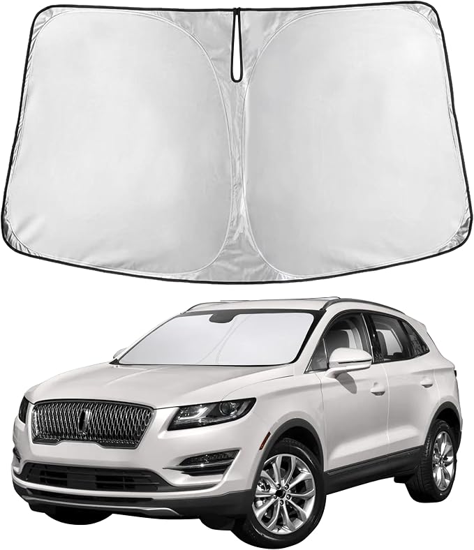 EcoNour Windshield Sunshade Compatible for Lincoln MKC 2015-2017 2018 2019, Sun Visor for Front Windshield & Window Sun Shade Cover, UV Heat Blocker & Protector, Car Accessories by EcoNour