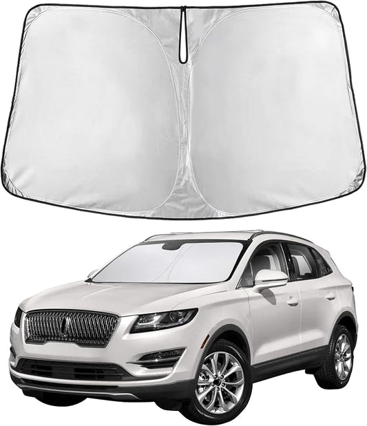 EcoNour Windshield Sunshade Compatible for Lincoln MKC 2015-2017 2018 2019, Sun Visor for Front Windshield & Window Sun Shade Cover, UV Heat Blocker & Protector, Car Accessories by EcoNour