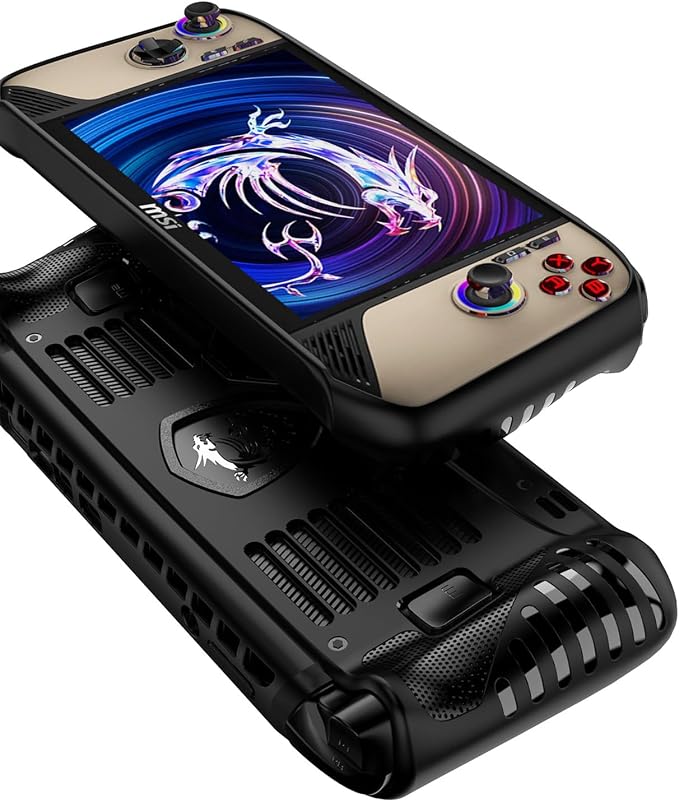Case for MSI Claw 8 AI+(2025),TPU Grip Protective Cover for MSI Claw 8 AI+ A2VM Handheld Gaming,Soft Back Case with Kickstand for MSI Claw 8 AI+(Black) - Image 7
