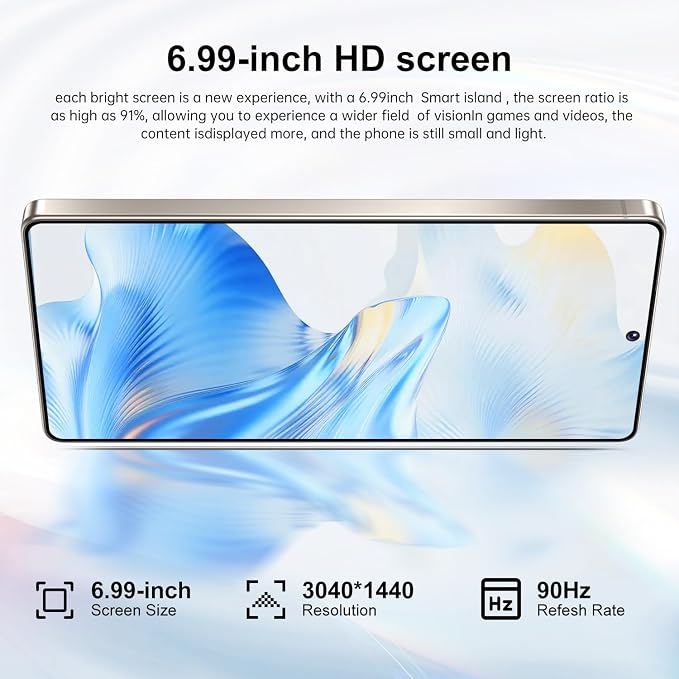 S26 Ultra 5G Unlocked Smartphone,16GB+512GB Cell Phone for Android 15, 6.99" Unlocked Cell Phone, 7000mAh, 68MP+108MP Dual Camera/Dual SIM/Fingerprint Lock/Face，Deep Purple - Image 2