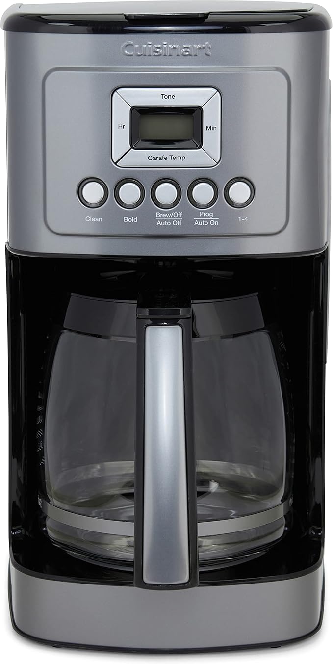 Cuisinart Coffee Maker, 14-Cup Glass Carafe, Fully Automatic for Brew Strength Control & 1-4 Cup Setting, Stainless Steel, DCC-3200GMP1, Gunmetal by Cuisinart