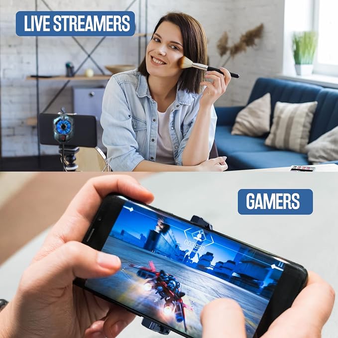 TRILINK Phone Cooler for Gaming, Universal Phone Cooling Fan with Two Cooling Modes, Mobile Phone Radiator Case for iPhone Android Smartphones from 4.5 to 7in, Cell Phone Cooler for Live Streaming - Image 7