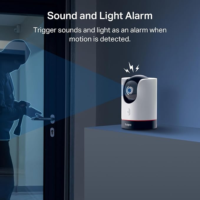 TP-Link Tapo 2K QHD Pan/Tilt Wi-Fi Camera | Apple HomeKit | Physical Privacy Mode | Color Night Vision | Motion Tracking | 2-Way Audio | Local/Cloud Storage | Works w/Alexa&Google Home | (Tapo C225) - Image 9