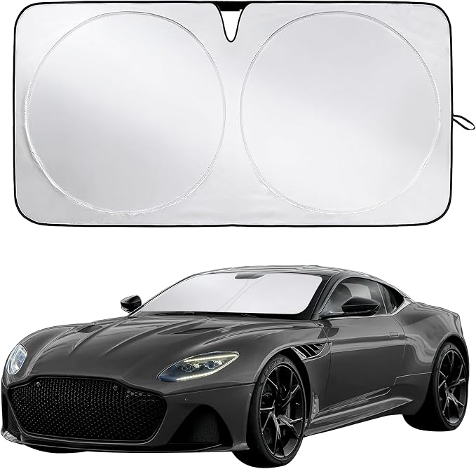 Econour Windshield Sunshade for Aston Martin DBS, DBS Superleggera 2008-2019, 2020, 2021 Sun Visor for Front Window Sun Shade Cover, UV Blocker & Protector, Car Accessories by EcoNour
