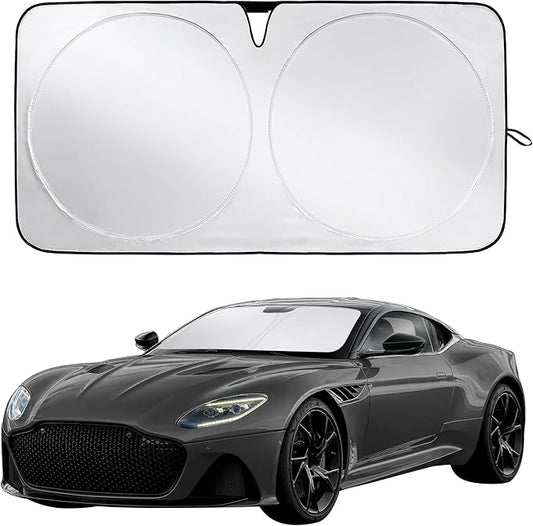 Econour Windshield Sunshade for Aston Martin DBS, DBS Superleggera 2008-2019, 2020, 2021 Sun Visor for Front Window Sun Shade Cover, UV Blocker & Protector, Car Accessories by EcoNour