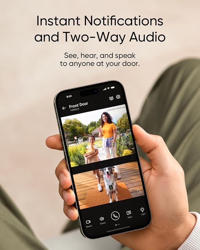 eufy Security Video Doorbell E340 Kit, No Subscription, Dual Cameras, Head-to-Toe View, 2K FHD,Doorbell Camera Wireless & Wired, Color Night Vision, Two-Way Talk, AI Motion Detection, Built-in 8GB - Image 2