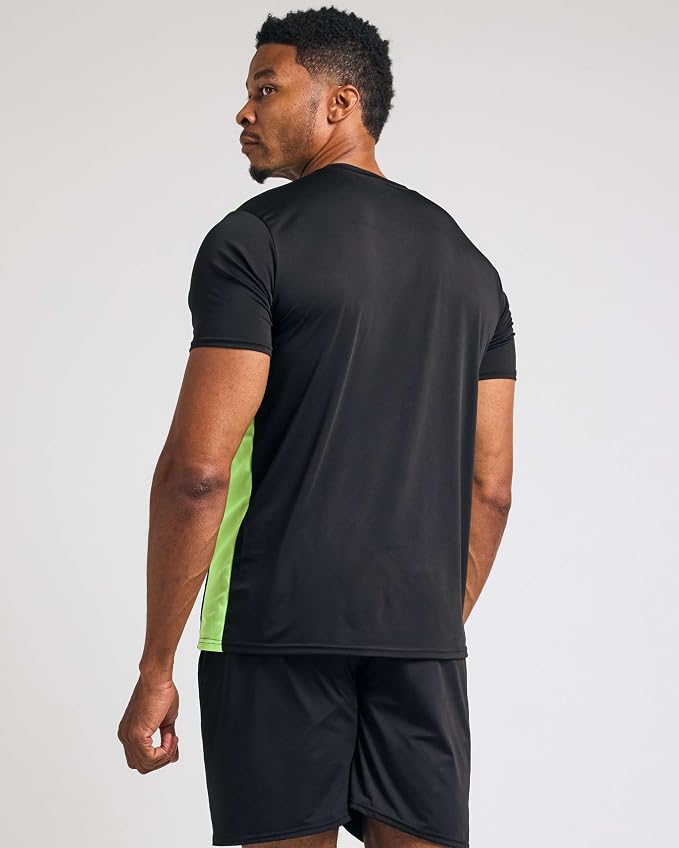 5 Pack Men's Dry Fit V Neck Gym Workout T Shirts Athletic Moisture Wicking | Cooling, Quick Dry, Breathable, Short Sleeve, Exercise, Cycling, Sports, Outdoor, Fitness, Golf, Crossfit, Hiking, Tennis - Image 5