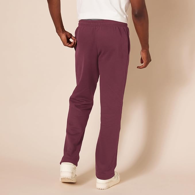 Amazon Essentials Men's Relaxed Straight Leg Fleece Open Bottom Sweatpant (Available in Big & Tall) - Image 3