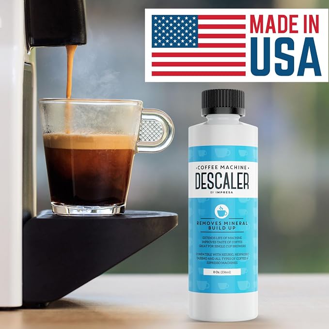 IMPRESA Coffee Machine Descaler - Machine-Safe Formula & Descaling Solution - Universal Descaler for Coffee Maker Compatible with Keurig, Nespresso, Breville & More - 3 Pack, 6 Uses, Made in USA - Image 6