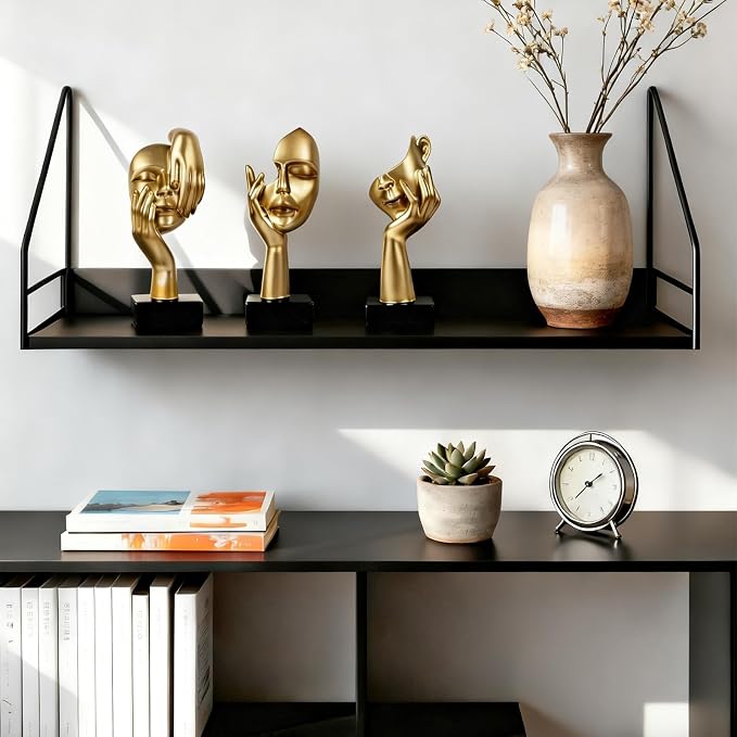 3 Pcs Thinker Statue,Modern Home Sculptures,Figurine for Bookshelf1 - Image 2