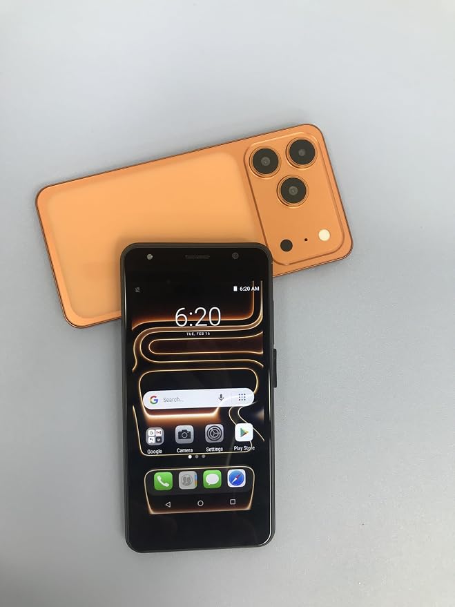 Unlocked 4G Android Phone, 5.0-inch Screen, 2GB RAM + 16GB ROM/TF 128GB, Dual SIM, Dual Camera, Suitable for Beginners (28orange) - Image 3