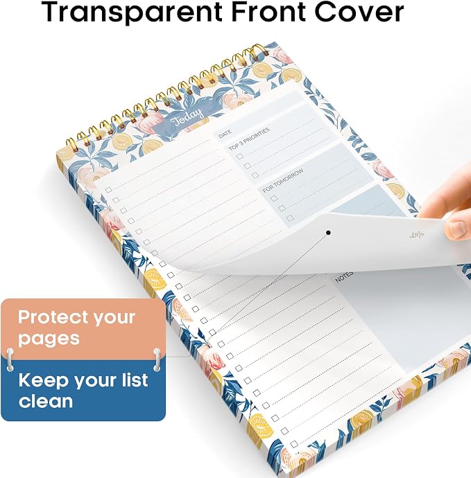 Taja To Do List Notepad, Undated Daily Planner for Work and Goal Setting | Citrus Grove, 52 Sheets, 9.8" x 6.5" , for Office, Home and school, Daily Task Planning, Notes and Everyday Organization - Image 3