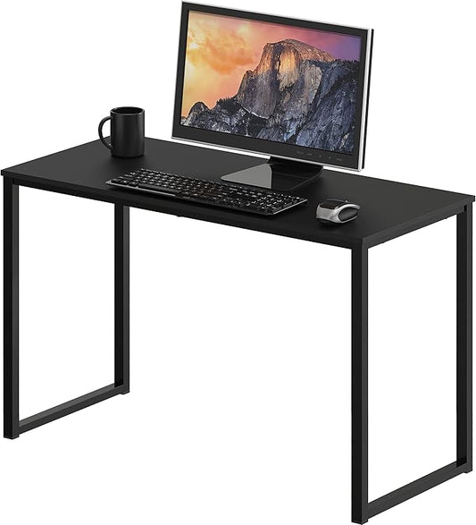 SHW Mission 32-Inch Home Office Computer Desk, Black by SHW