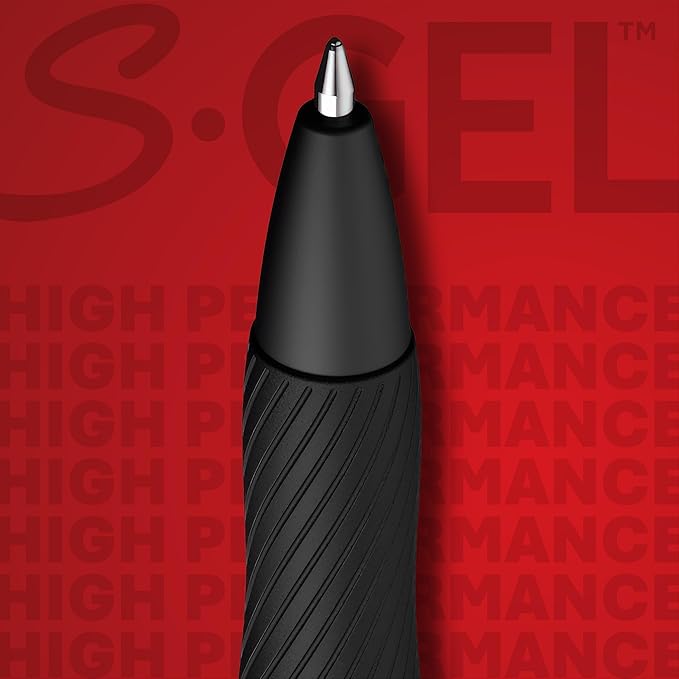 Sharpie S-Gel Gel Pens, Black Barrel, Medium Point (0.7mm), Black Gel Ink, 12 Count - Home, Office, School, Journaling, Writing, Note-Taking, Teacher Supplies - Image 4