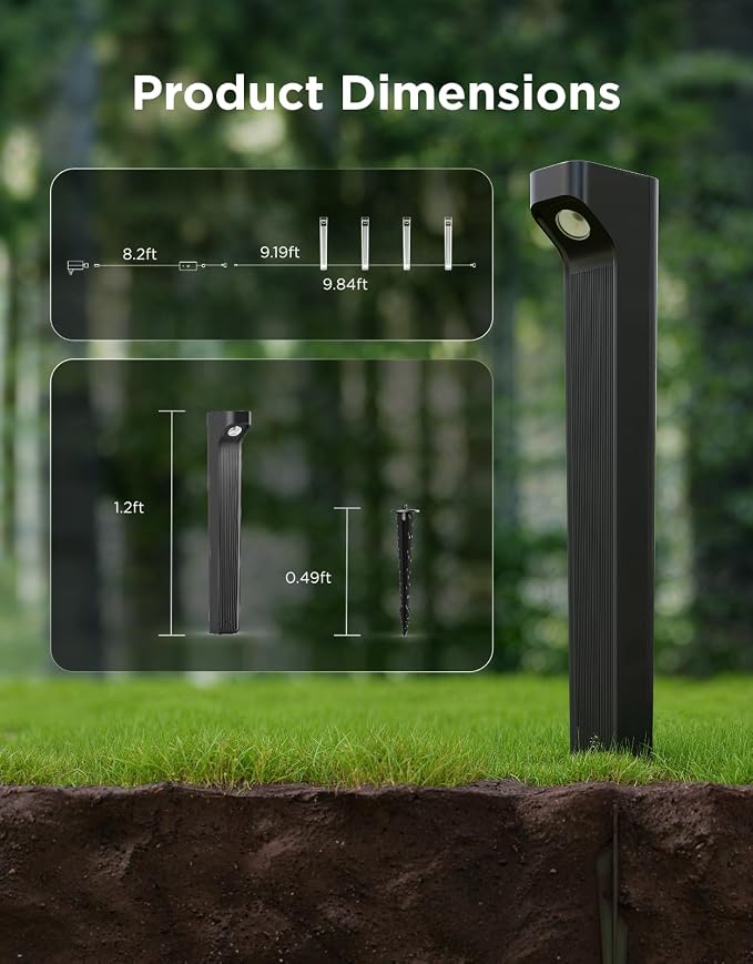Govee Outdoor Pathway Lights 2 Lite, 4 Pack, 190 lumens, IP67 Waterproof | 16 Million Colors, 60+ Scene Modes, for Path, Landscape Lighting, Outdoor, Compatible with Alexa, Google Assistant, Matter - Image 7