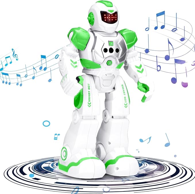KingsDragon Robots Toy for Kids, RC Gesture Sensing Toy, Interactive Walking Singing Dancing Robot Birthday Presents for Boys Girls Age 6 7 8 9 Years Old,Green - Image 6
