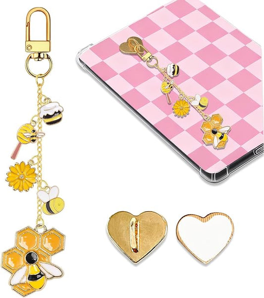 Charm Chains for Kindle,Cute E-reader Phone Charm Bracelets Accessories Compatible for Kindle E-Reader Phone iPad AirPod,Gifts for Reader Booklovers by Unknown